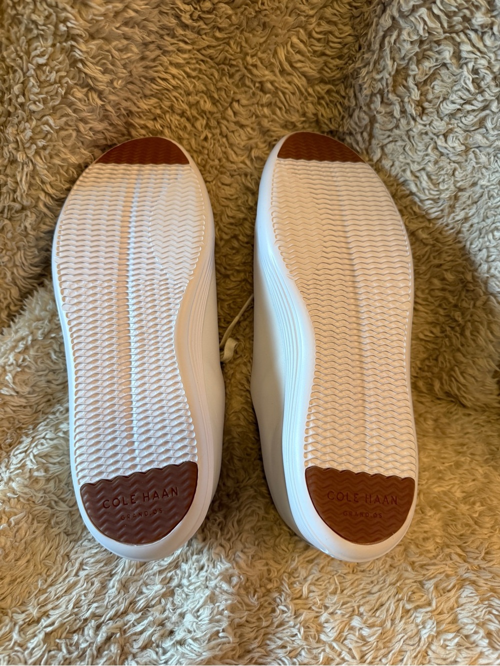 Cole Haan Women's White Leather Low-Top Sneakers - Clean Casual Style - Picture 4 of 4
